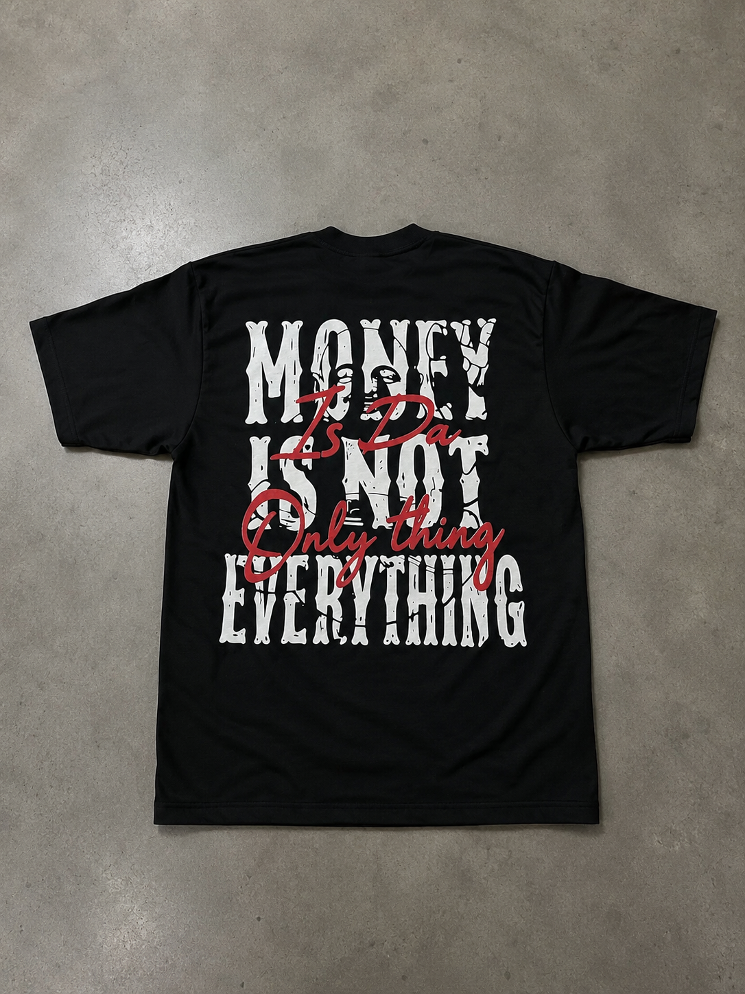 DTM - Black Tee (Red)